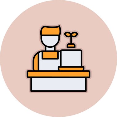 Müşteri servisi. Basit resimleme