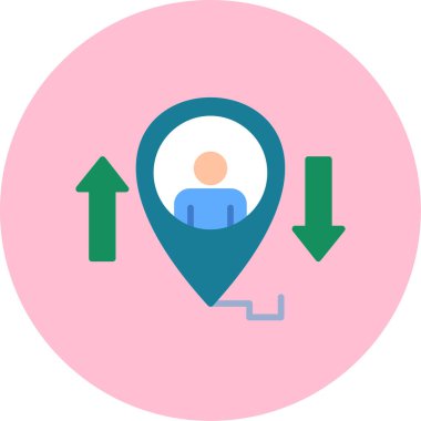 konum. Web simgesi basit illüstrasyon