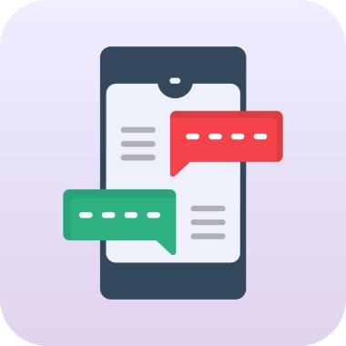 Sohbet mesajı. Basit simge