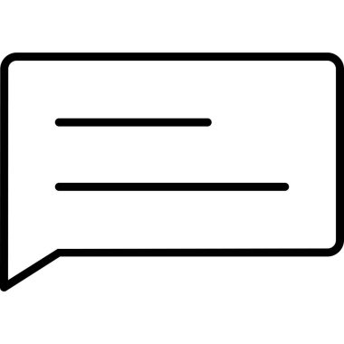 Sohbet simgesi soyut arkaplanda izole edildi