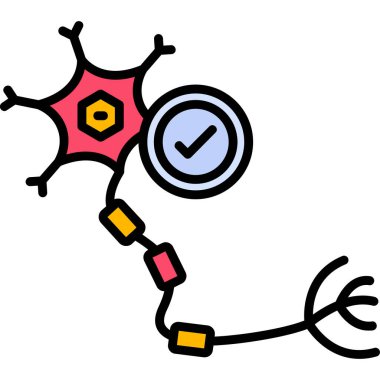 Beyin simgesi. Beyin vektör simgesi web için basit örnek