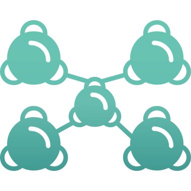 bağlı bulut ağ vektör çizimi grafik tasarımı