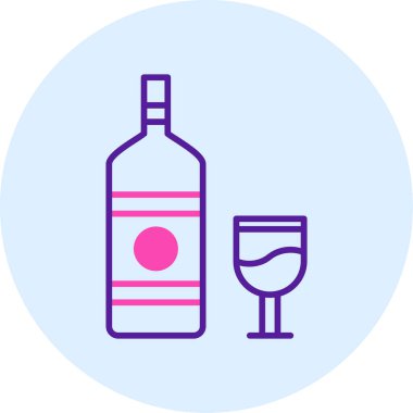 alkol içki simgesi. vektör çizim