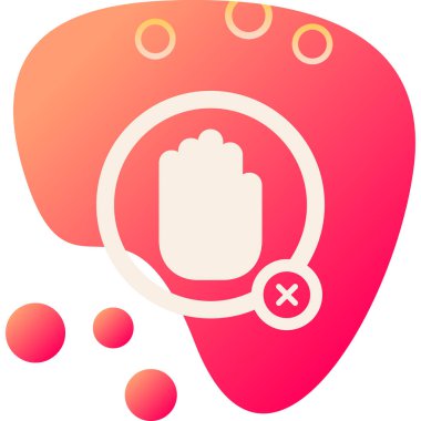 Virüsün bir simgesinin vektör çizimi