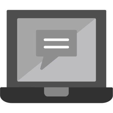 Sohbet iletisi vektör simgesi