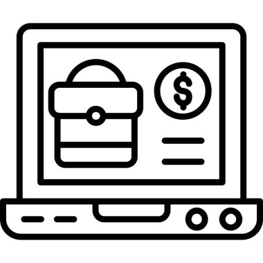 Para çevrimiçi dükkan ikonu. beyaz arkaplanda izole edilmiş web tasarımı için çevrimiçi para satışı vektör simgesi