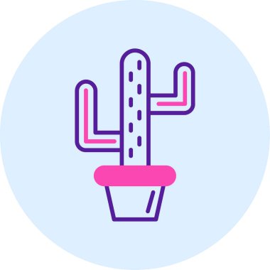 Kaktüs. Web simgesi basit bir illüstrasyon. Kaktüs vektör simgeleri. özet tasarımı