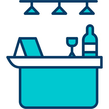 alkol çubuğu vektör illüstrasyonu