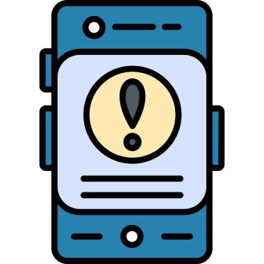 Alarm uyarısı simgesi - dış hat biçiminde