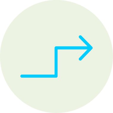 Ok sol kontur vektör simgesi