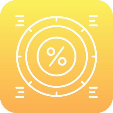 Sarı arkaplan simgesinin vektör illüstrasyonu