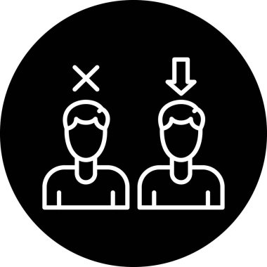 İnsan simgesinin vektör illüstrasyonu