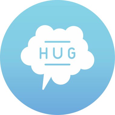 izole komik balon ile mesaj sarılması