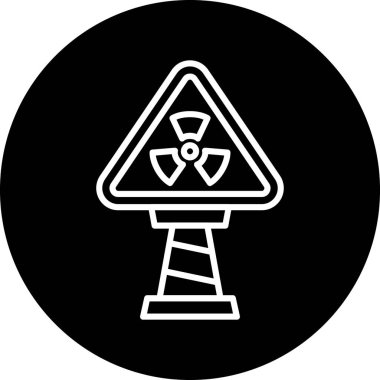 vektör nükleer güç simgesi