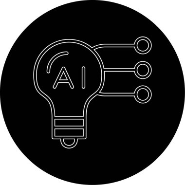 ai yapay zeka simgesi, vektör biçimi
