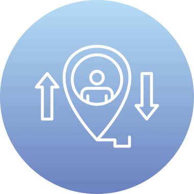 harita simgesinin vektör illüstrasyonu