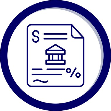 finansal rapor vektör çizgisi simgesi