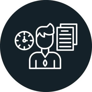 Bir insan simgesinin vektör illüstrasyonu