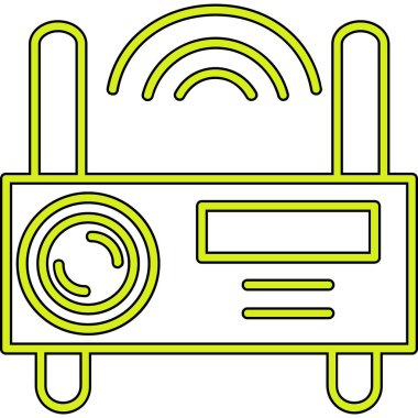 Radyo. Web simgesi basit illüstrasyon