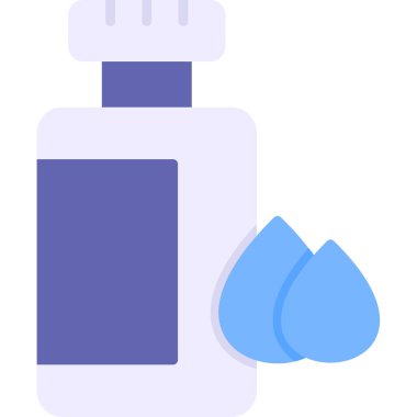 su şişesi web renk illüstrasyonu