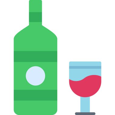 şarap cam vektör simgesi