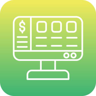 eşsiz para vektör çizgisi simgesi