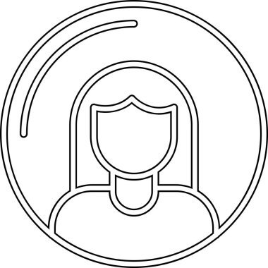 avatar kadın baş simgesi