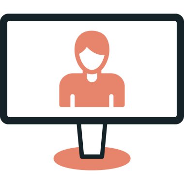 İnsan simgesinin vektör illüstrasyonu