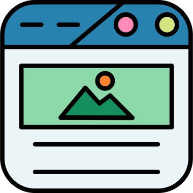 Web sayfası vektör simgesi