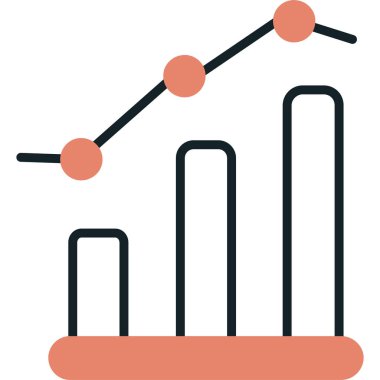 çubuk grafik vektör çizim
