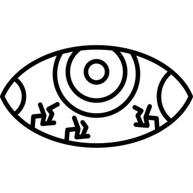 Gözlüklü bir göz.