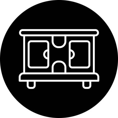 Tren simgesinin vektör illüstrasyonu