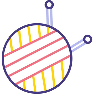 top topu web simgesi basit vektör illüstrasyonu