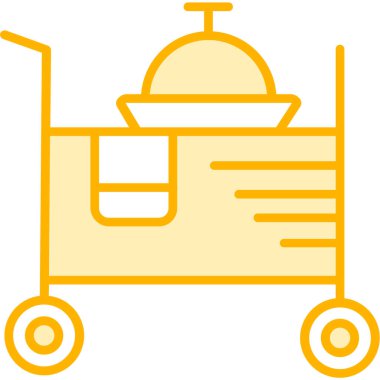 Bir kahve makinesi simgesinin vektör çizimi