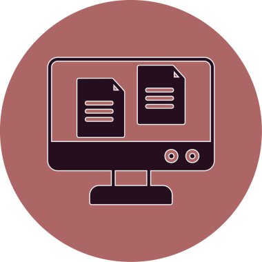 Dosya biçim simgesinin vektör illüstrasyonu