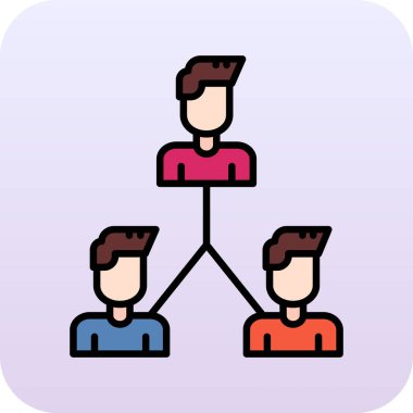 bağlantı vektör illüstrasyon tasarımı olan bir grup insan