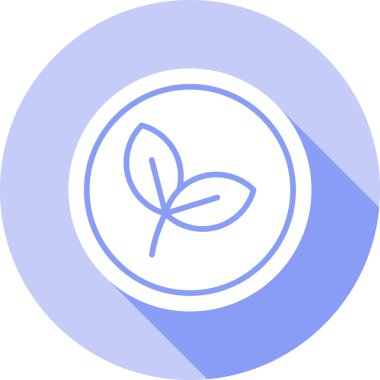 Yaprak modern simgesinin vektör illüstrasyonu