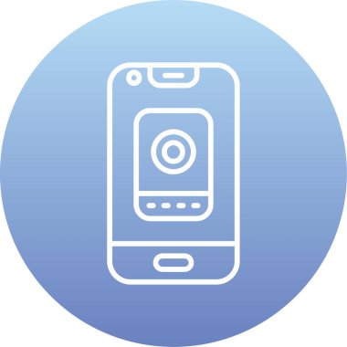 cep telefonu ikonu vektör illüstrasyonu