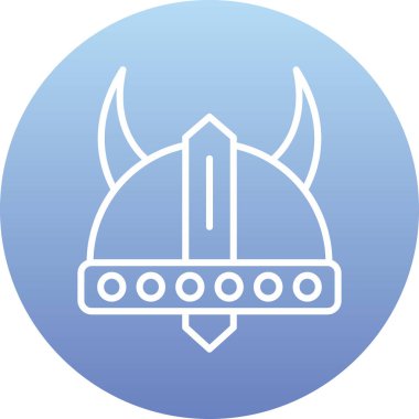 Bir kask simgesinin vektör illüstrasyonu