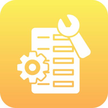 Düz biçim simgesi ayarlayan vektör