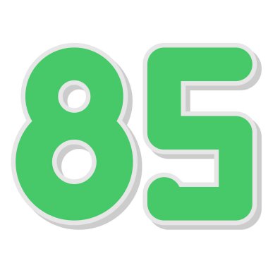 93d numaralı simge tasarım elemanı. vektör illüstrasyonu