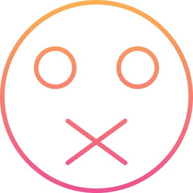 Yüzü. Web simgesi basit tasarım