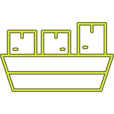 Tekne. Web simgesi basit illüstrasyon