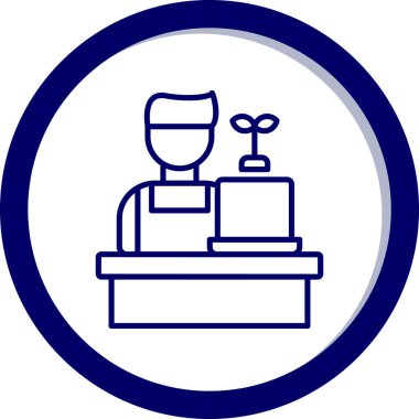 Bir insan simgesinin vektör illüstrasyonu