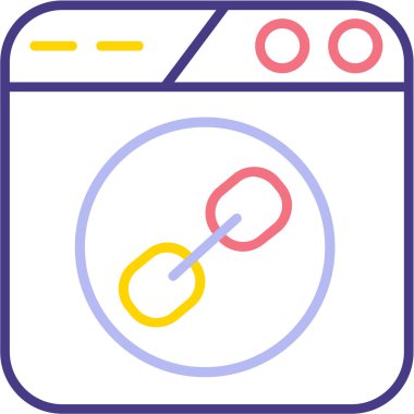 tarayıcı web simgesi, basit vektör illüstrasyonu