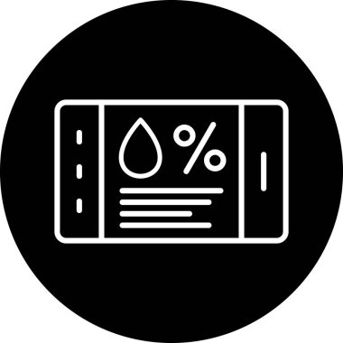 Bir benzin istasyonunun vektör illüstrasyonu