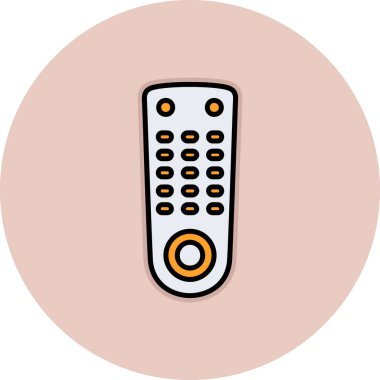 beyaz arkaplanda izole edilmiş uzaktan kumanda