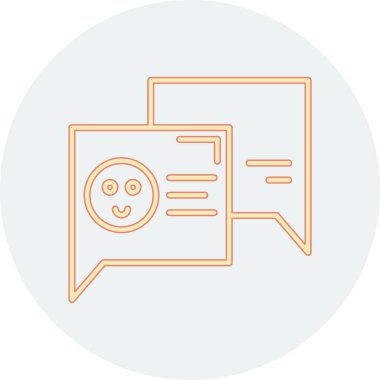 konuşma kabarcığı vektör çizimi