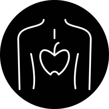 Bir kalp simgesinin vektör illüstrasyonu