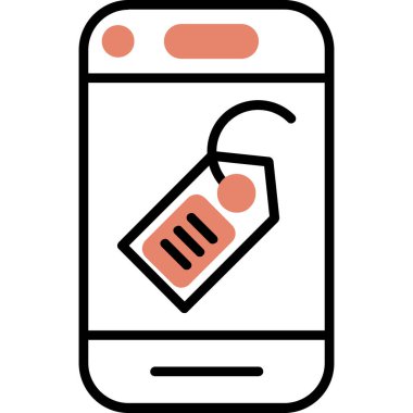 Cep telefonu simge çizimi ile akıllı telefon